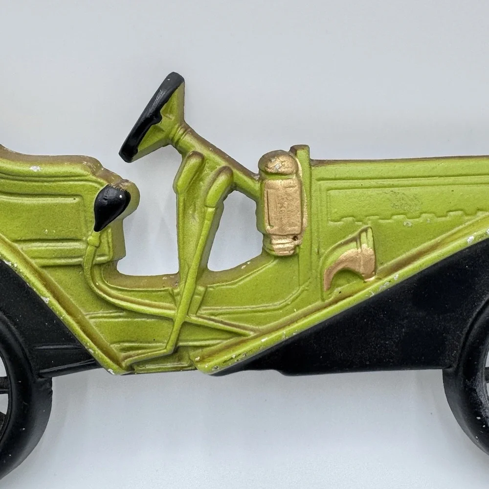 Vintage 1909 Hupmobile Car Hand Cast Aluminum Wall Art By Midwest Products #AC-7